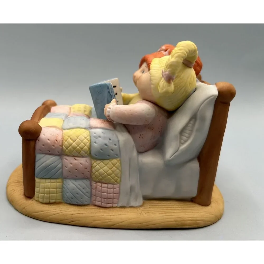 Bedtime Story Xavier Roberts Cabbage Patch Dolls Kids Figurine Porcelain 1984 - Picture 3 of 8